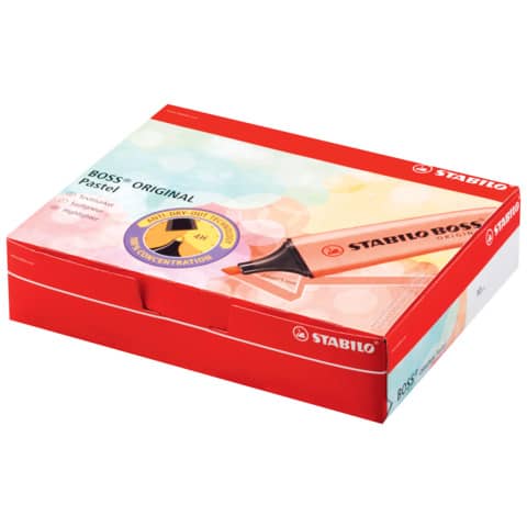 Evidenziatore Stabilo Boss Original Pastel 2-5 mm - arancione papaya 70/125